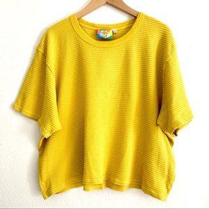 Big Bud Press Cropped Honeycomb Tee